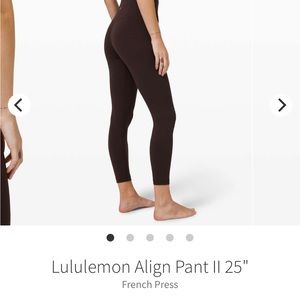 Lululemon Align Leggings 25”